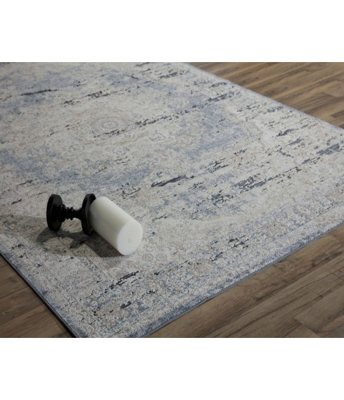 Rugs America Castle RA26377 Blue Area Rug 2 ft. 3 in. x 8 ft. Runner