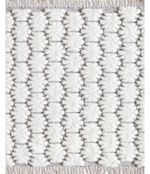 Rugs America Cream RA32363 White Area Rug 2 ft. x 3 ft. Rectangle