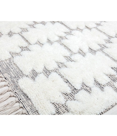 Rugs America Cream RA32363 White Area Rug 2 ft. x 3 ft. Rectangle