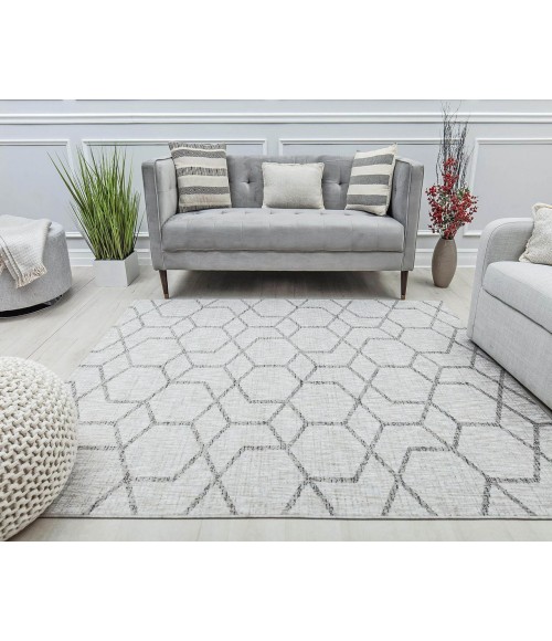 Mason Brooks Cressida RA31560 Gray Area Rug 8 ft. x 10 ft. Rectangle