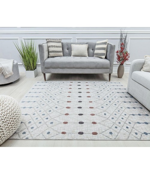 Mason Brooks Cressida RA31597 Ivory Area Rug 2 ft. 6 in. x 4 ft. Rectangle