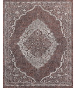 Mason Brooks Cressida CA95A Vintage Pewter Vintage Traditional Rust Area Rug, 8 ft. 0 in. X 10 ft. 0 in.