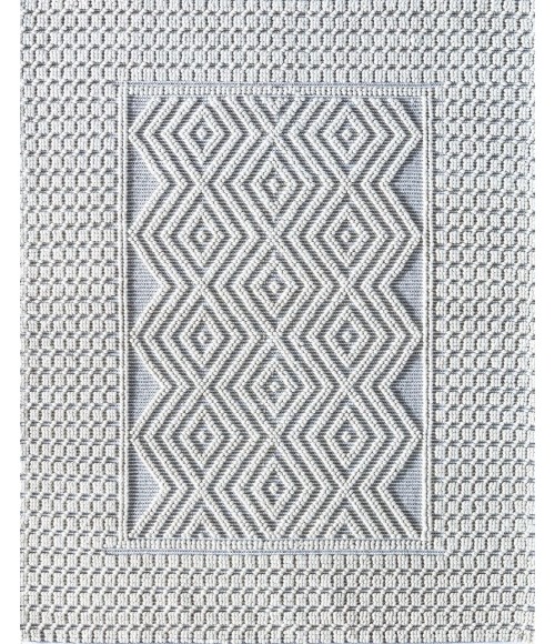 Rugs America Bohemian RA32022 White Area Rug 5 ft. x 7 ft. Rectangle