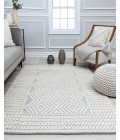 Rugs America Bohemian RA32022 White Area Rug 5 ft. x 7 ft. Rectangle