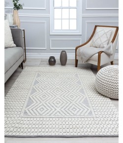 Rugs America Bohemian CT10C Early Gray Te X tured/Geometric Bohemian White Area Rug, 8 ft. 0 in. X 10 ft. 0 in. Rugs America Bohemian CT10C Early Gray Te X tured/Geometric Bohemian White Area Rug, 8 ft. 0 in. X 10 ft. 0 in.