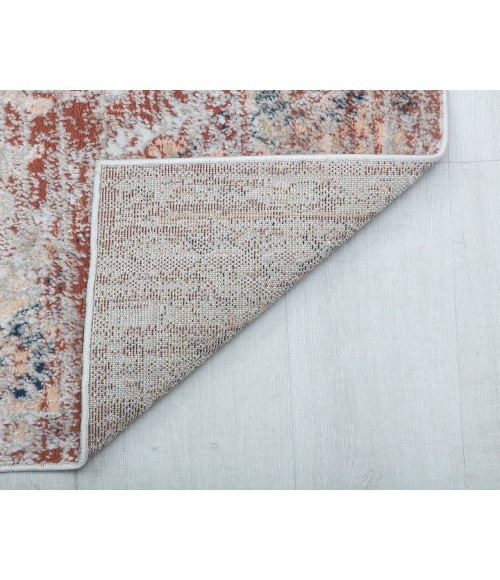 Rugs America Cora RA31103 Rust Area Rug 5 ft. 3 in. x 7 ft. Rectangle