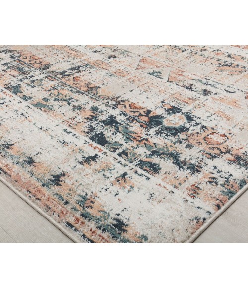 Rugs America Cora RA31115 Rust Area Rug 5 ft. 3 in. x 7 ft. Rectangle