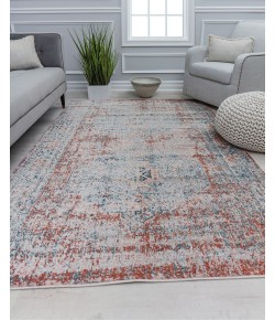 Rugs America Cora CL35A Deep Poinsettia Transitional Vintage Rust Area Rug, 8 ft. 0 in. X 10 ft. 0 in.