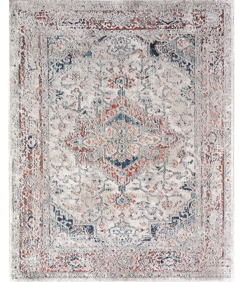 Rugs America Cora RA31123 Ivory Area Rug 5 ft. 3 in. x 7 ft. Rectangle