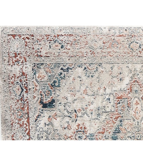 Rugs America Cora RA31123 Ivory Area Rug 5 ft. 3 in. x 7 ft. Rectangle