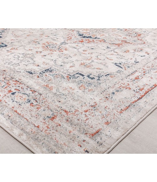 Rugs America Cora RA31123 Ivory Area Rug 5 ft. 3 in. x 7 ft. Rectangle