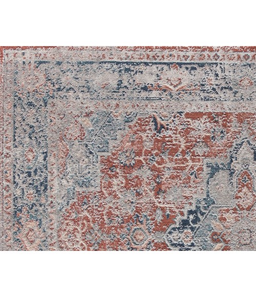 Rugs America Cora RA31131 Rust Area Rug 5 ft. 3 in. x 7 ft. Rectangle