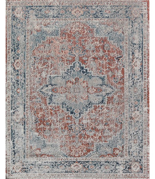 Rugs America Cora RA31131 Rust Area Rug 5 ft. 3 in. x 7 ft. Rectangle