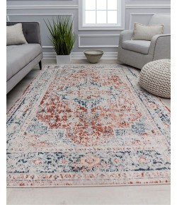 Rugs America Cora CL40C Firenze Transitional Vintage Rust Area Rug, 8 ft. 0 in. X 10 ft. 0 in.