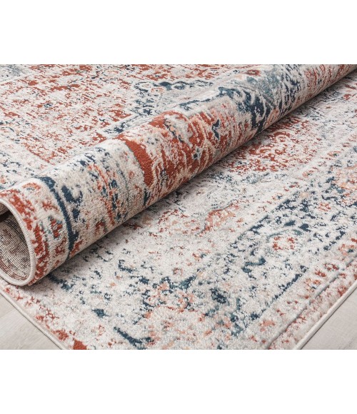Rugs America Cora RA31131 Rust Area Rug 5 ft. 3 in. x 7 ft. Rectangle