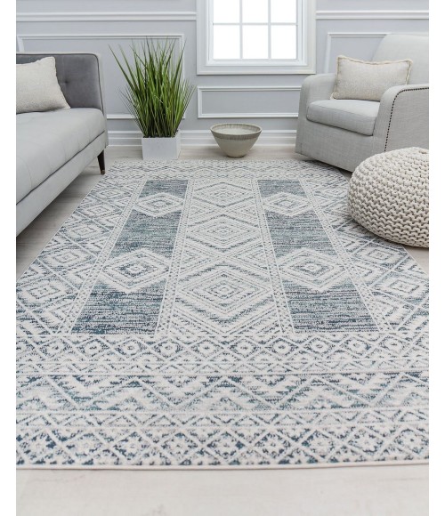 Rugs America Cora RA31135 Navy Rugs America Cora RA31135 Navy Area Rug 5 ft. 3 in. x 7 ft. Rectangle