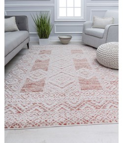 Rugs America Cora CL45B Savannah Clay Transitional Vintage Rust Area Rug, 8 ft. 0 in. X 10 ft. 0 in.