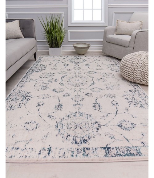 Rugs America Cora RA31148 Ivory Area Rug 8 ft. x 10 ft. Rectangle