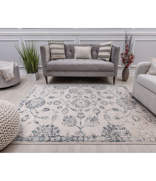 Rugs America Cora RA31148 Ivory Area Rug 8 ft. x 10 ft. Rectangle