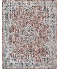 Rugs America Cora CL60B Jupiter Glow Transitional Vintage Rust Area Rug, 8 ft. 0 in. X 10 ft. 0 in.