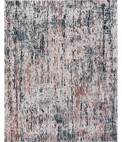 Rugs America Cora CL65A Blue Mist Transitional Vintage Rust Area Rug, 2 ft. 6 in. X 8 ft.