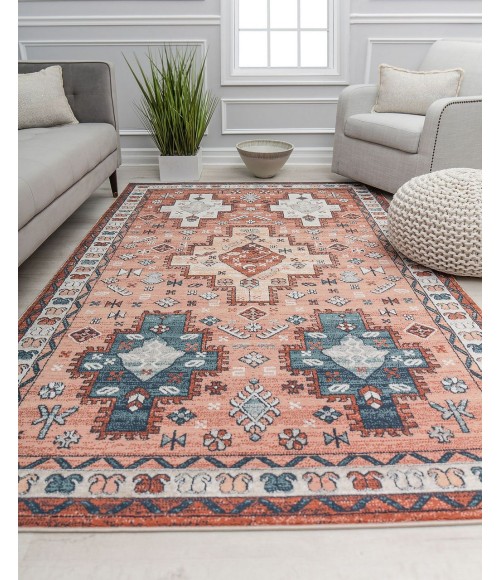 Rugs America Cora RA31157 Rust Area Rug 2 ft. 6 in. x 4 ft. Rectangle