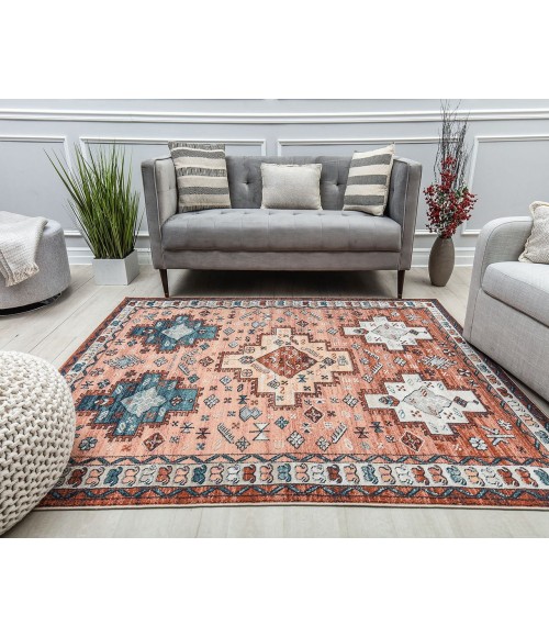 Rugs America Cora RA31157 Rust Area Rug 2 ft. 6 in. x 4 ft. Rectangle