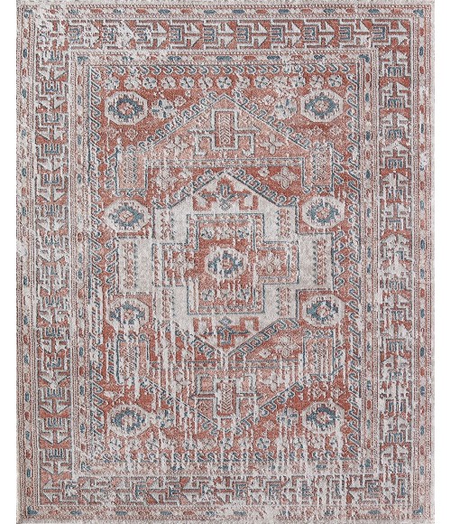 Rugs America Cora RA31161 Rust Area Rug 2 ft. 6 in. x 4 ft. Rectangle