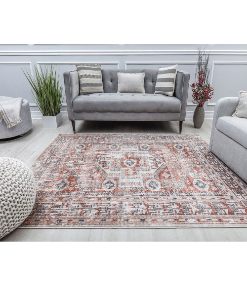 Rugs America Cora RA31161 Rust Area Rug 2 ft. 6 in. x 4 ft. Rectangle