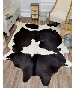 Rugs America Nash HC12 Whitish Black Spots 12 Animal Contemporary Black Area Rug, 6 ft. X 8 ft.