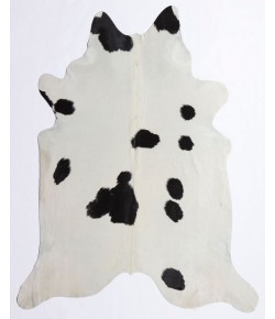 Rugs America Nash HC14 Blackish White 14 Animal Contemporary White Area Rug, 6 ft. X 8 ft.