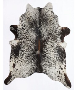 Rugs America Nash HC33 Salt Pepper (Black/White) 33 Animal Contemporary White Area Rug, 6 ft. X 8 ft.