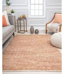 Rugs America Blush Confetti DR10B Solid Farmhouse Orange Area Rug, 5