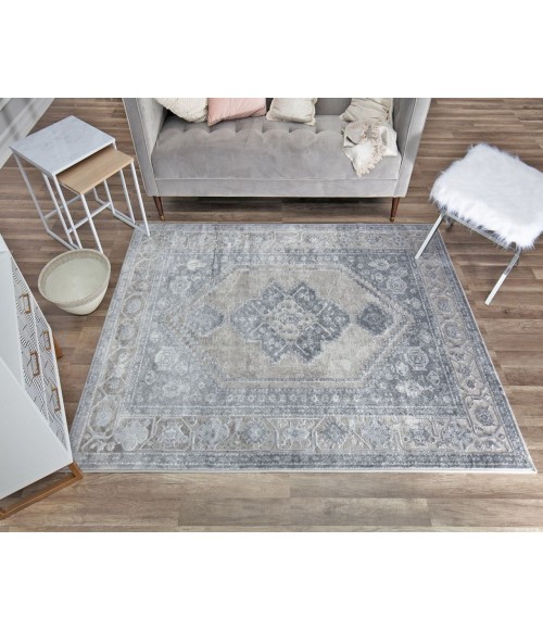 Rugs America Emali RA29053 Gray Rugs America Emali RA29053 Gray Area Rug 8 ft. x 10 ft. Rectangle