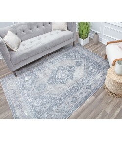 Rugs America Emali EA10A Greywash Vintage Farmhouse Gray Area Rug, 8 ft. X 10 ft.
