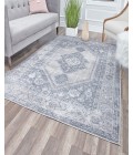 Rugs America Emali RA29053 Gray Rugs America Emali RA29053 Gray Area Rug 8 ft. x 10 ft. Rectangle