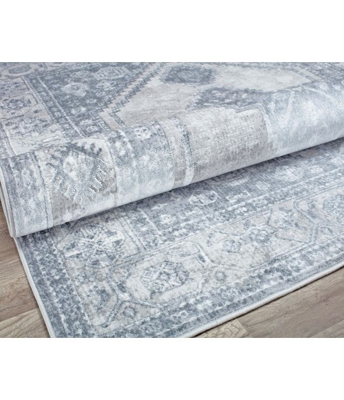 Rugs America Emali RA29053 Gray Rugs America Emali RA29053 Gray Area Rug 8 ft. x 10 ft. Rectangle