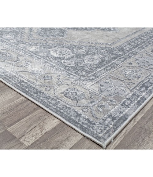 Rugs America Emali RA29053 Gray Rugs America Emali RA29053 Gray Area Rug 8 ft. x 10 ft. Rectangle