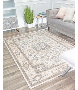 Rugs America Emali EA35A Desert Sand Vintage Farmhouse Beige Area Rug, 5 ft. X 7 ft.