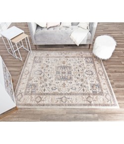 Rugs America Emali EA35A Desert Sand Vintage Farmhouse Beige Area Rug, 5 ft. X 7 ft.