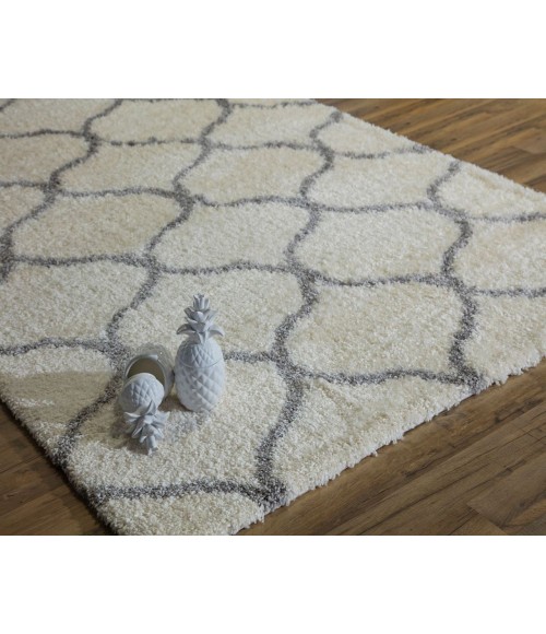 Rugs America Cloud Shag RA26356 Ivory Rugs America Cloud Shag RA26356 Ivory Area Rug 2 ft. x 4 ft. Rectangle