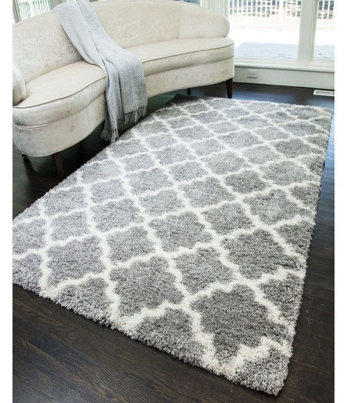Rugs America Cloud Shag RA26328 Gray Rugs America Cloud Shag RA26328 Gray Area Rug 2 ft. x 4 ft. Rectangle