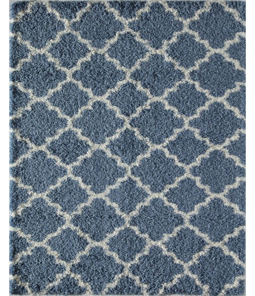 Rugs America Cloud Shag RA26344 Blue Rugs America Cloud Shag RA26344 Blue Area Rug 2 ft. x 4 ft. Rectangle