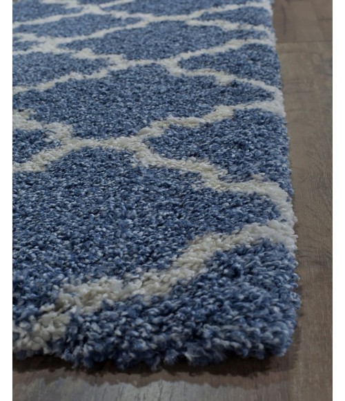 Rugs America Cloud Shag RA26344 Blue Rugs America Cloud Shag RA26344 Blue Area Rug 2 ft. x 4 ft. Rectangle