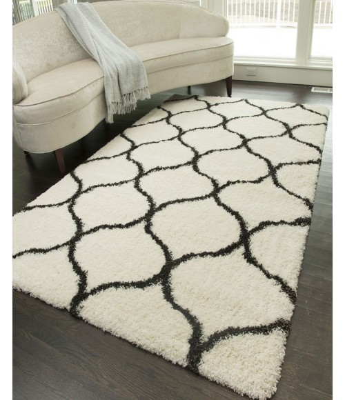 Rugs America Cloud Shag RA26352 Ivory Rugs America Cloud Shag RA26352 Ivory Area Rug 2 ft. x 4 ft. Rectangle