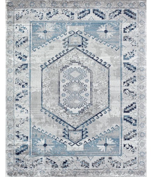 Rugs America Freida RA29019 Gray Area Rug 8 ft. x 10 ft. Rectangle