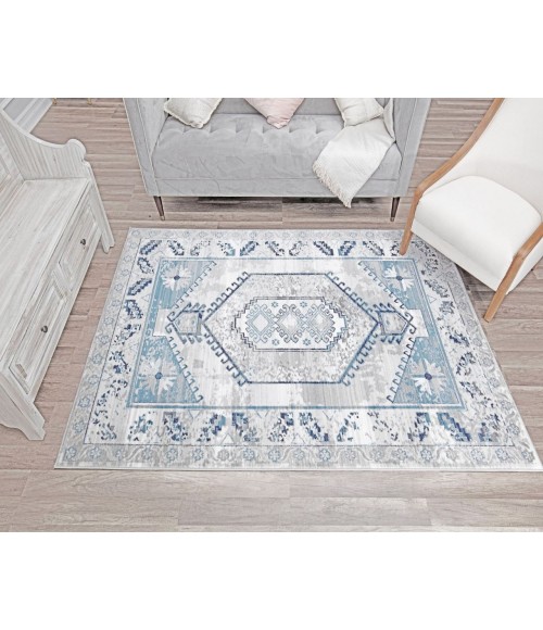 Rugs America Freida RA29019 Gray Area Rug 8 ft. x 10 ft. Rectangle