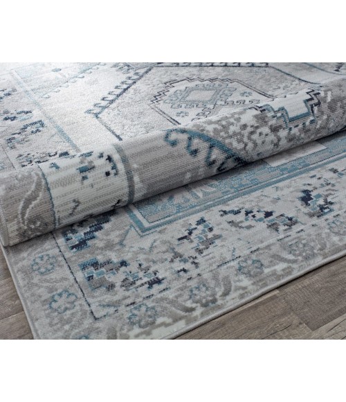 Rugs America Freida RA29019 Gray Area Rug 8 ft. x 10 ft. Rectangle