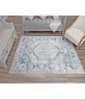Rugs America Freida RA29021 Gray Rugs America Freida RA29021 Gray Area Rug 8 ft. x 10 ft. Rectangle
