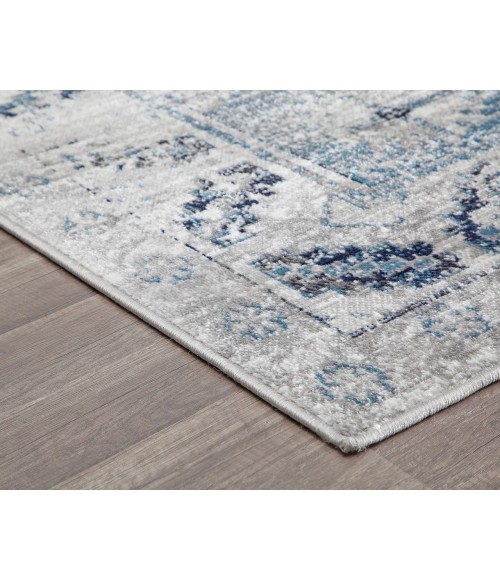 Rugs America Freida RA29021 Gray Rugs America Freida RA29021 Gray Area Rug 8 ft. x 10 ft. Rectangle
